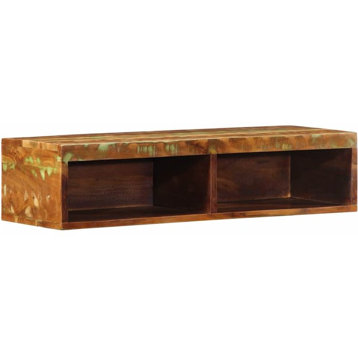 Maison exclusive - mueble de tv de pared madera maciza reciclada 80x30x19 cm