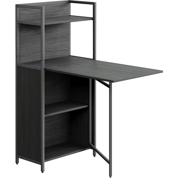 Vicco escritorio savio, negro, 57 x 30 cm con tablero de mesa plegable