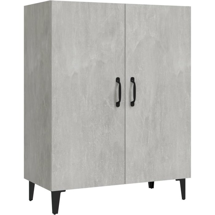 Aparador de madera contrachapada gris hormigón 70x34x90 cm - comfortxl
