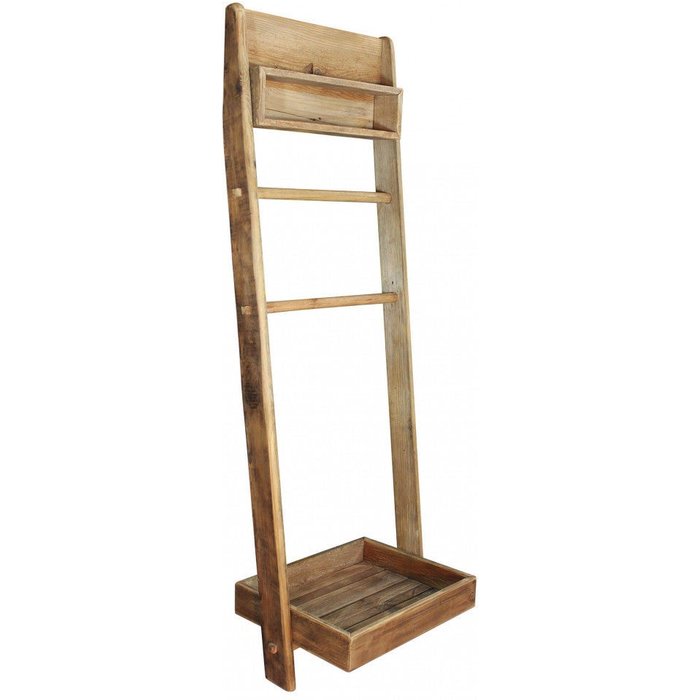 Estantería de baño de pino de 2 estantes h172 cm samson