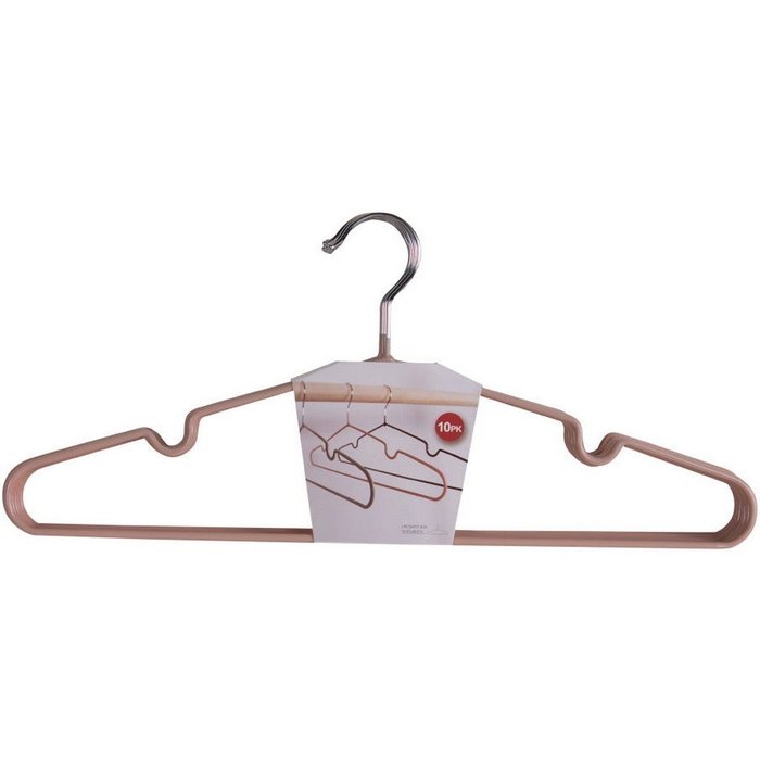 Juego de 10 perchas massa 2, metal, negro, seven design