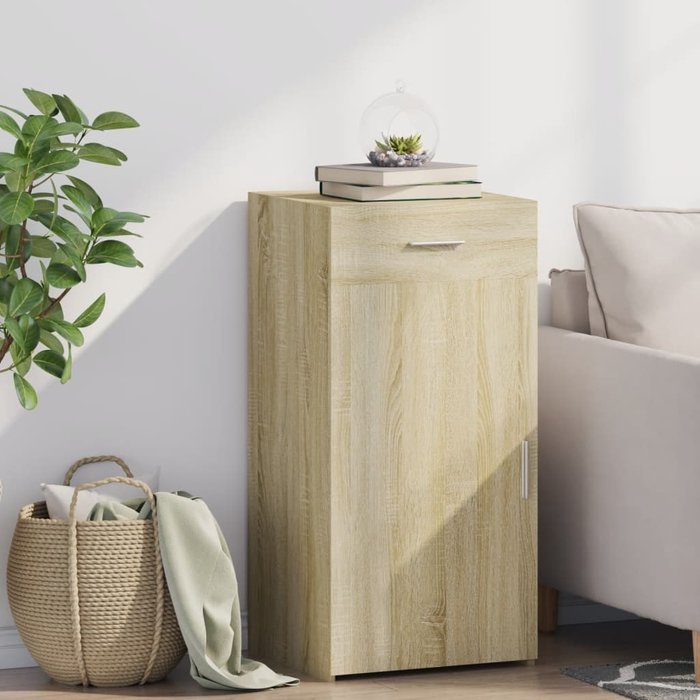 Aparador roble sonoma 45x42,5x93 cm madera contrachapada