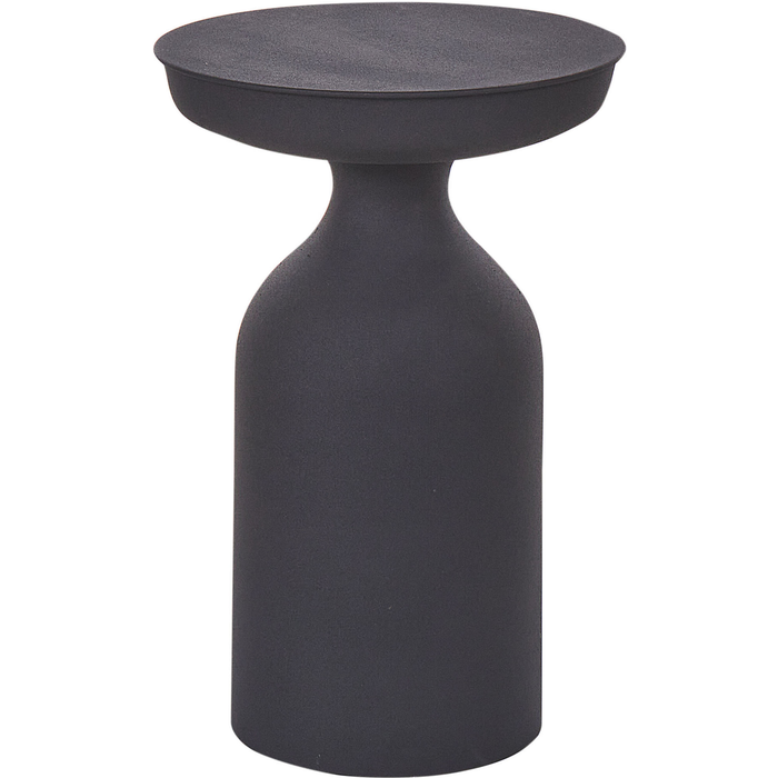 Beliani mesa auxiliar tenjo metal negro