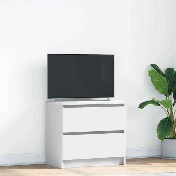 Mueble para tv madera contrachapada blanco 60x35x54 cm