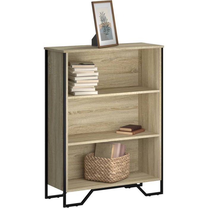 Librería roble sonoma 80x31x106 cm madera contrachapada