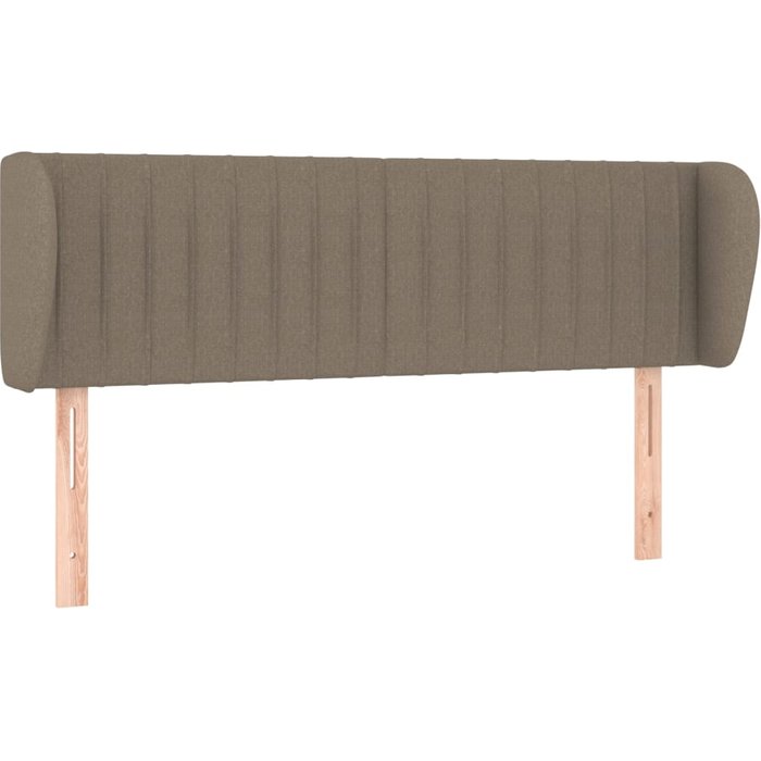 Cabecero cama - mueble cabecero de tela gris taupe 147x23x78/88 cm
