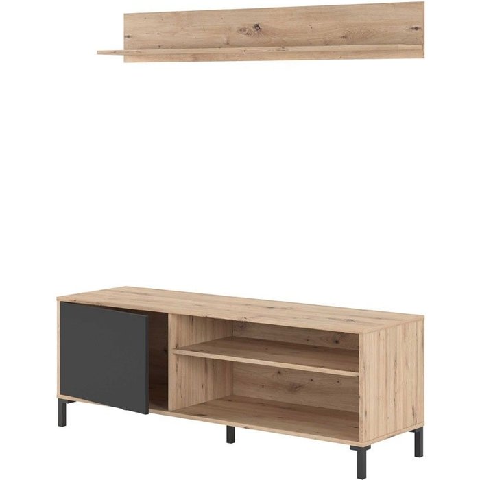 Mueble de televisión barcelona noda en roble nodi