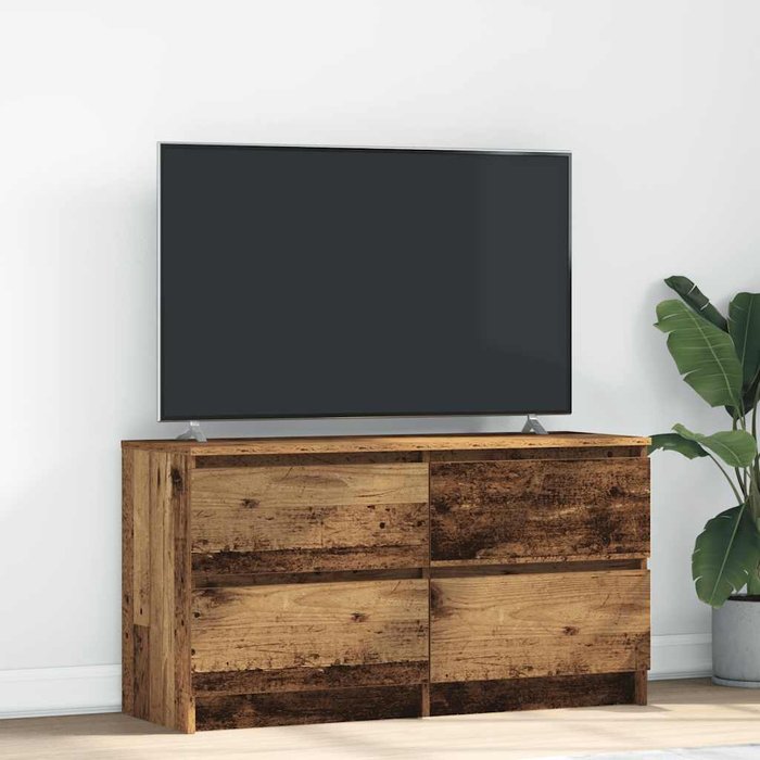 Mueble de tv de madera antigua 100x35x54 cm madera ingeniería