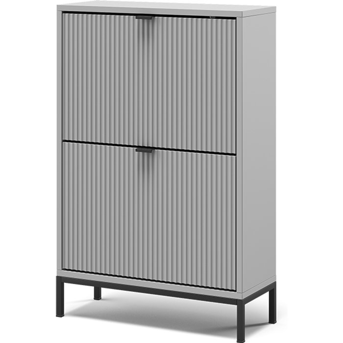 Vicco zapatera abatible eliza, gris, 60 x 92 cm con cajones