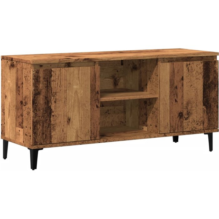 Mueble tv laminado madera envejecida 102x35x50 cm - comfortxl