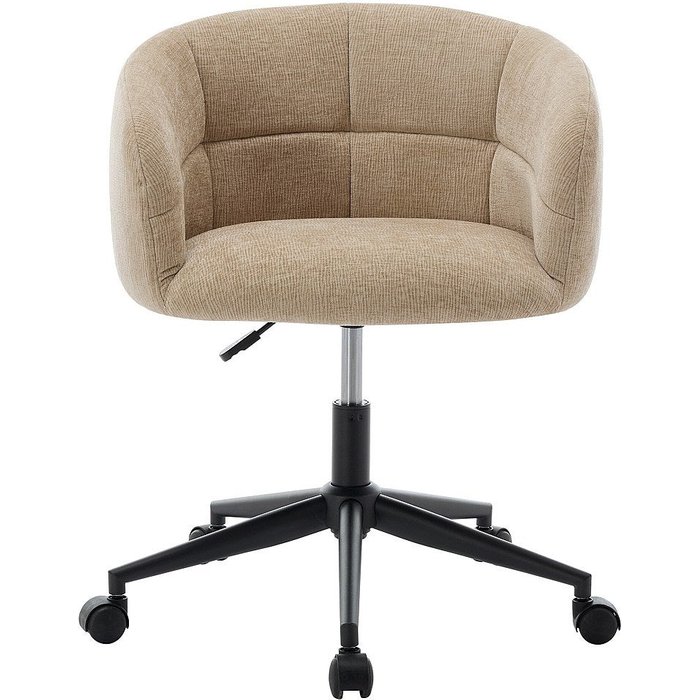 Silla de oficina - tela texturizada - beige - nomitio