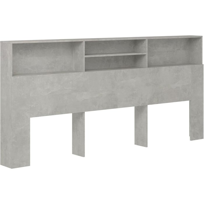 Cabecero cama mueble cabecero - gris hormigón 220x19x103,5 cm