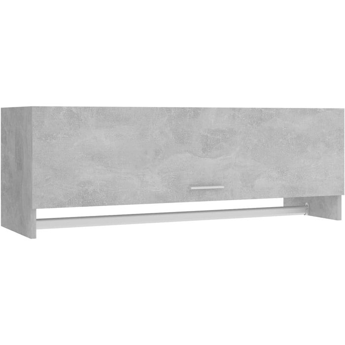 Armario de madera contrachapada gris hormigón 100x32,5x35 cm - comfortxl