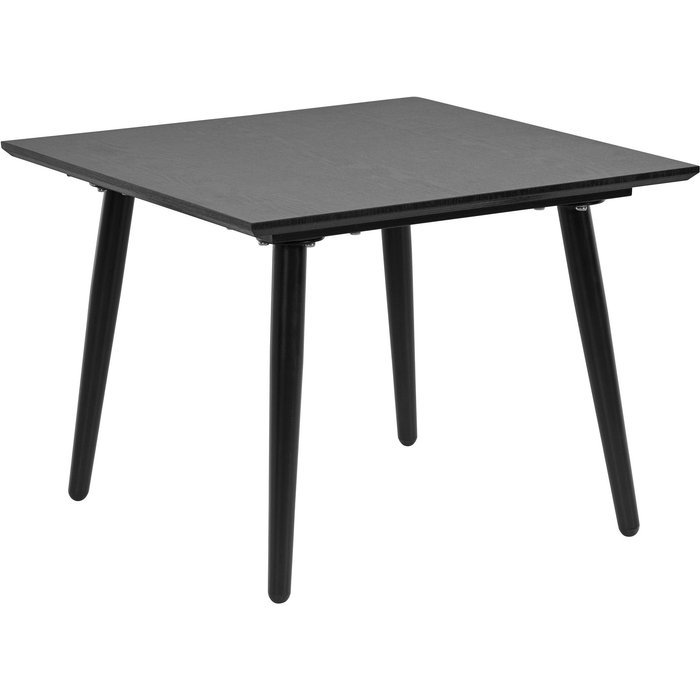 Mesa de centro efecto madera negra