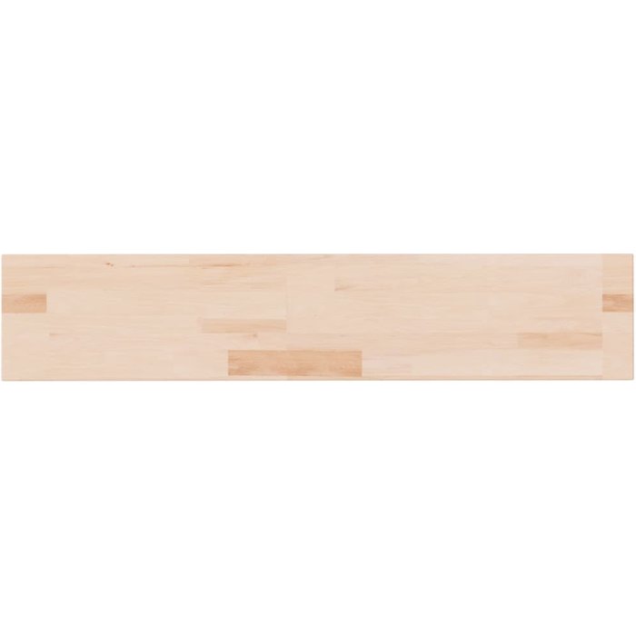 Estantería de madera maciza de roble sin tratar 100x20x4 cm - comfortxl