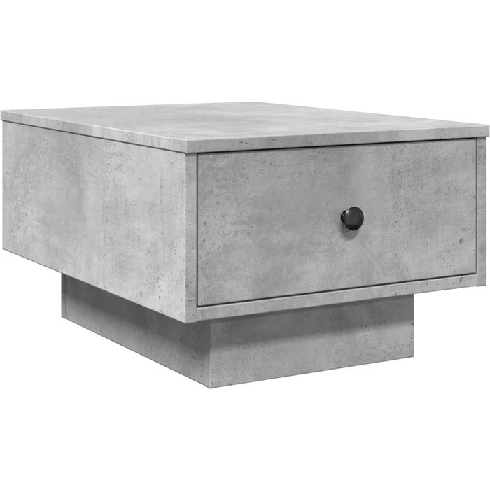 Mesa de centro madera de ingeniería gris hormigón 60x45x31 cm