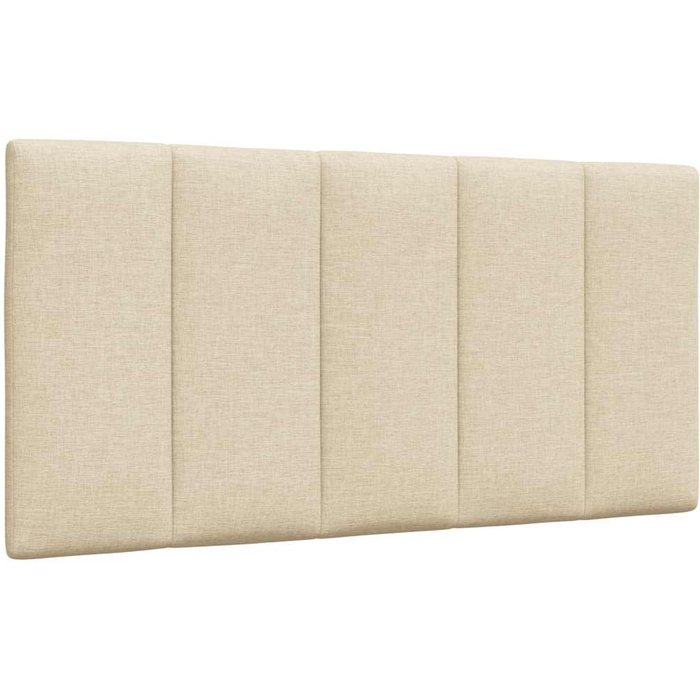 Cojín cabecero de tela color crema de 100 cm