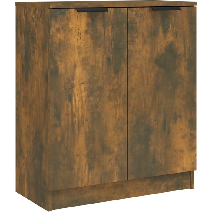 Aparador madera contrachapada color roble ahumado 60x30x70 cm - comfortxl