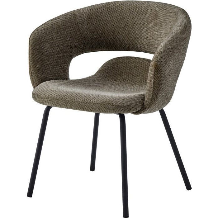 Sillón de mesa de tela luxury marron