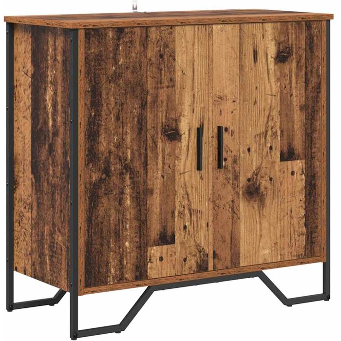 Vitrina | aparador marrón 78 x 35.5 x 74.5 cm madera contrachapada