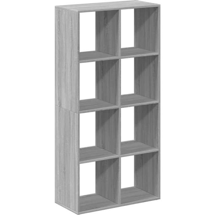 Librería divisor madera ingeniería gris sonoma 69,5x29x137,5 cm – comfortxl