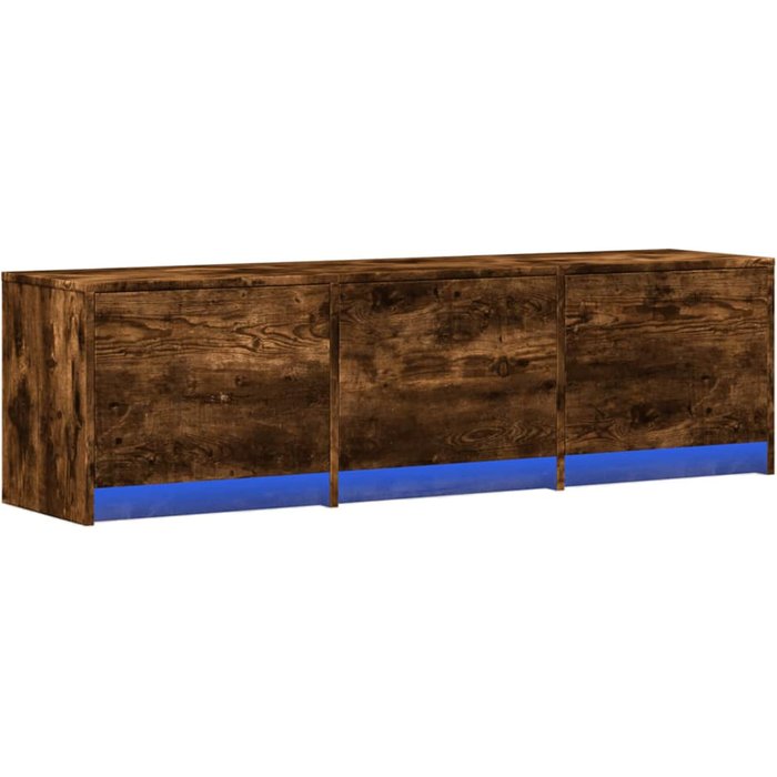 Mueble de tv de roble ahumado, 140 x 34 x 40 cm, madera de ingeniería
