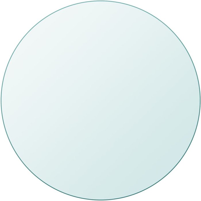 Tablero de mesa de cristal templado redondo 700 mm- comfortxl