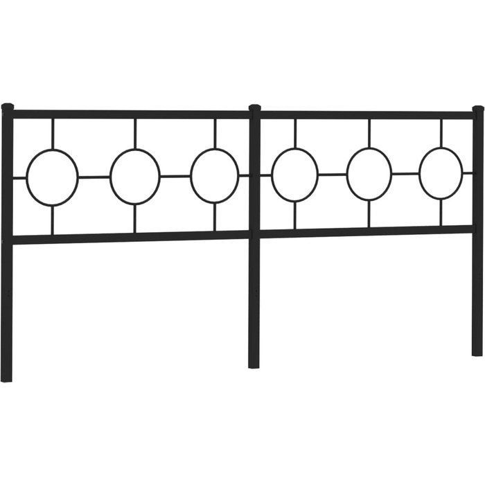 Cabecero cama - mueble cabecero de repuesto de metal negro 180 cm