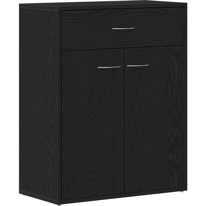Aparador | buffet negro roble 60x30x75 cm madera cfw129137