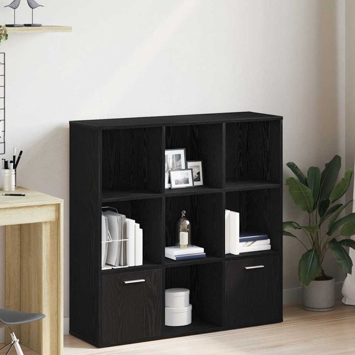 Librería de roble negro 98x29x97,5 cm madera de ingeniería