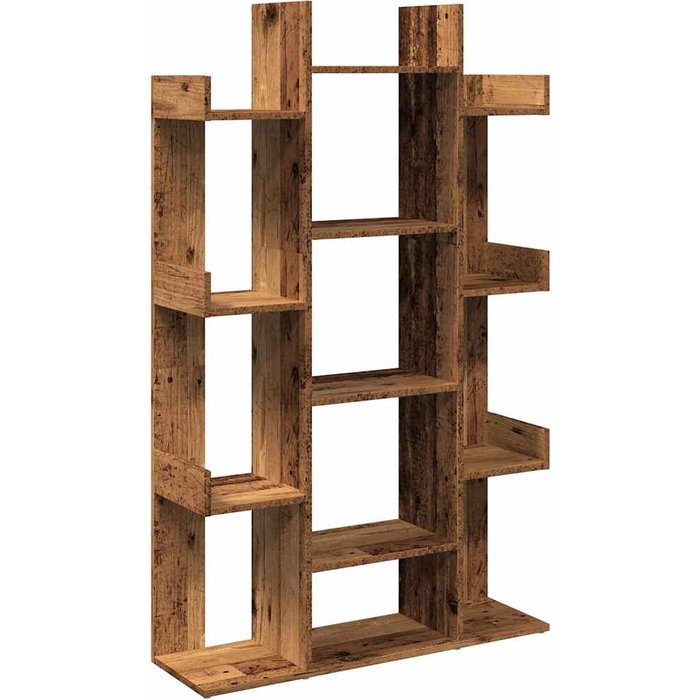 Librería de madera contrachapada envejecida 86x25,5x140 cm – comfortxl