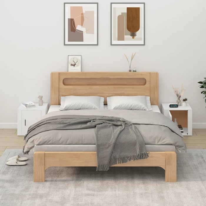 Pack de 2 mesitas de noche,mesilla de noche color blanco 50x39x47 cm cfw91242