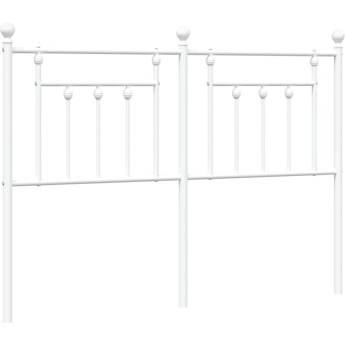 Cabecero de metal blanco 140 cm cfw23064