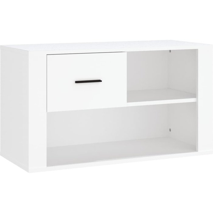 Zapatero de contrachapado blanco 80x35x45 cm - comfortxl