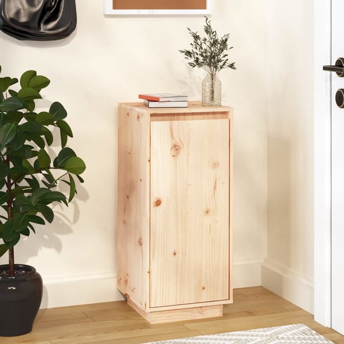 Maison exclusive - armario zapatero de madera maciza de pino 35x35x80 cm