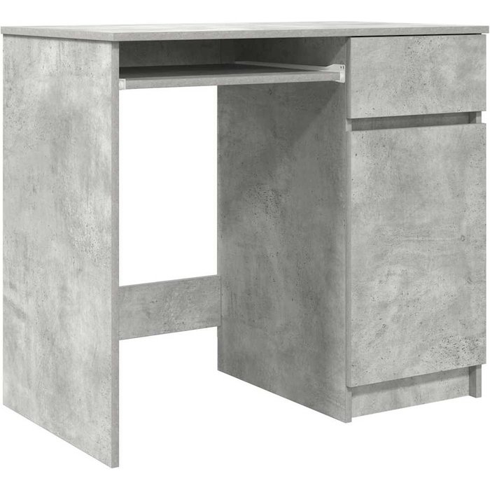 Escritorio gris hormigón 86x49x76 cm madera de ingeniería cfw87859