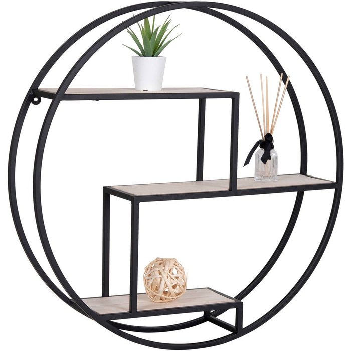 Estante rotterdam,madera,negro,kendra home