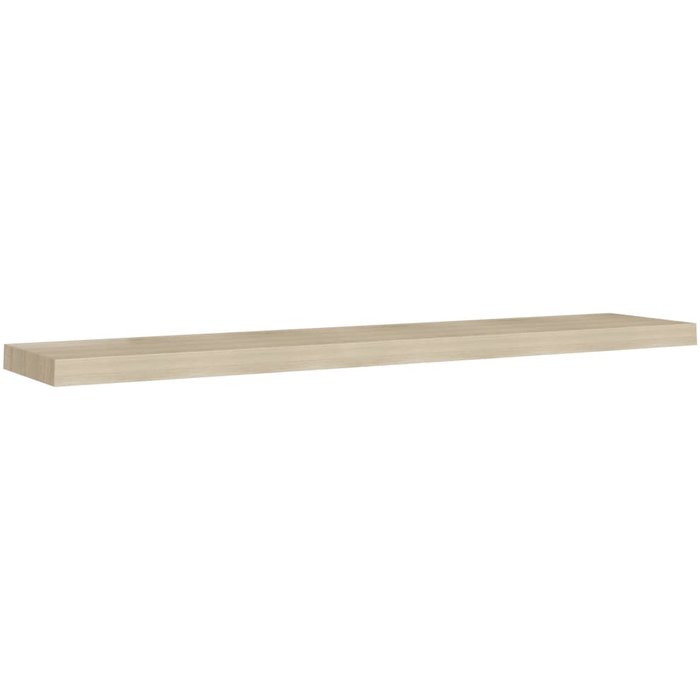 Estante flotante de pared mdf color roble 120x23,5x3,8 cm