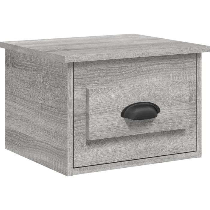 Mesita de noche de pared color gris sonoma 41,5x36x28 cm - comfortxl