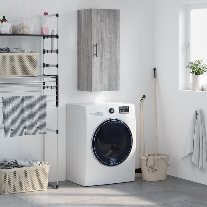 Maison exclusive - armario de pared gris sonoma 34,5x34x90 cm