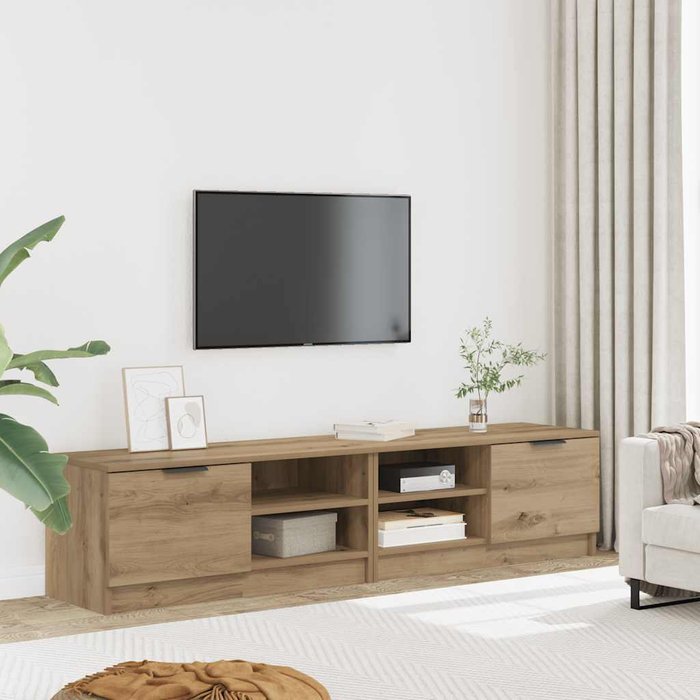 Muebles para tv 2 uds madera roble artisan 80x35x36,5 cm vidaxl