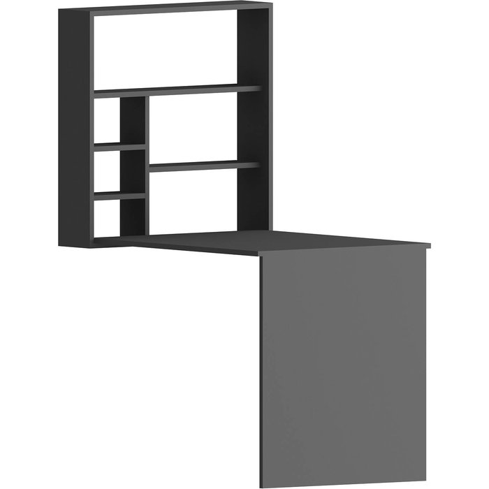 Escritorio de madera sedir - 90 x 59 x 154 cm - antracita