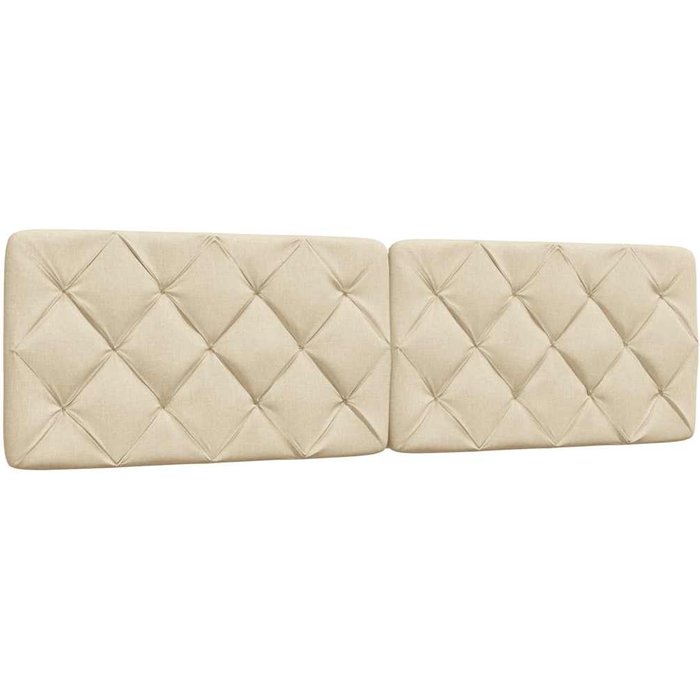 Cojín cabecero de tela color crema 180 cm