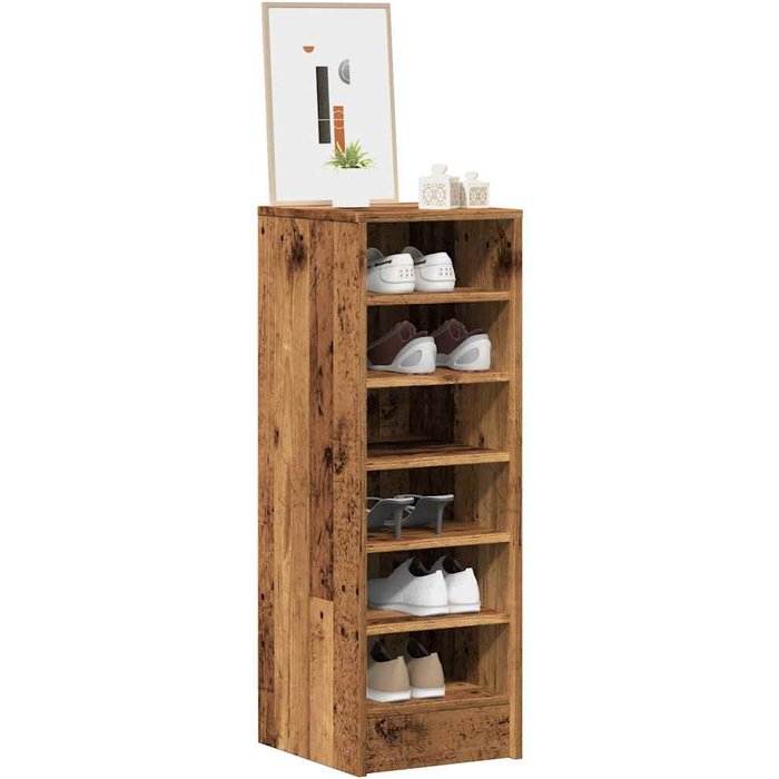 Maison exclusive - mueble zapatero de aglomerado madera vieja 32x35x92 cm