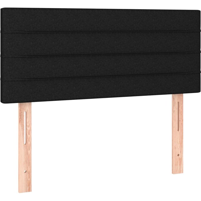 Cabecero de tela negro 80x5x78/88 cm - comfortxl