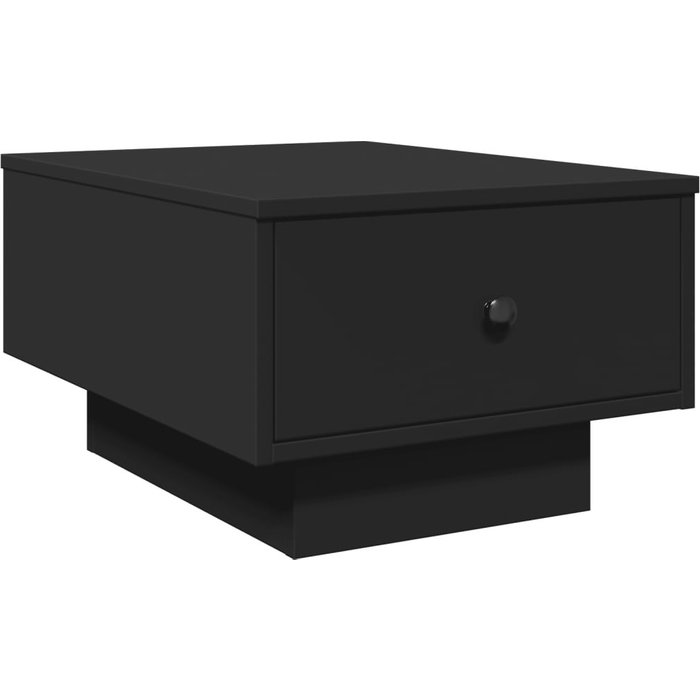Mesa de centro madera de ingeniería negro 60x45x31 cm - comfortxl