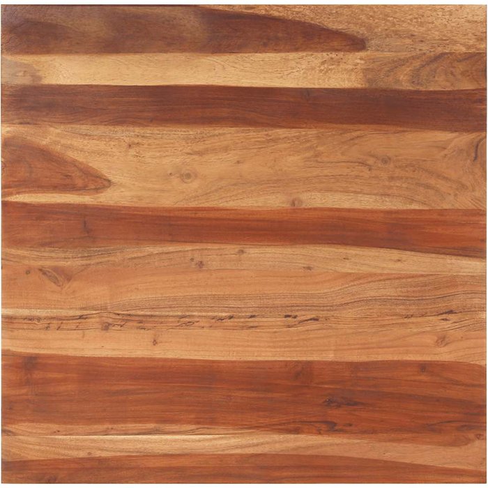 Tablero de mesa de madera maciza de acacia, de 15-16 mm de grosor, 80x80 cm.