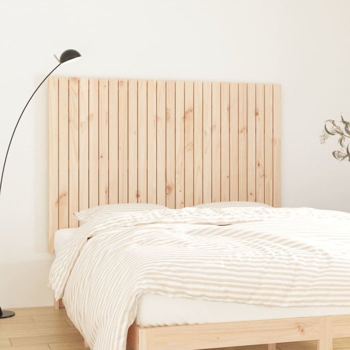 Cabecero de cama de pared madera maciza de pino 159,5x3x110 cm vidaxl