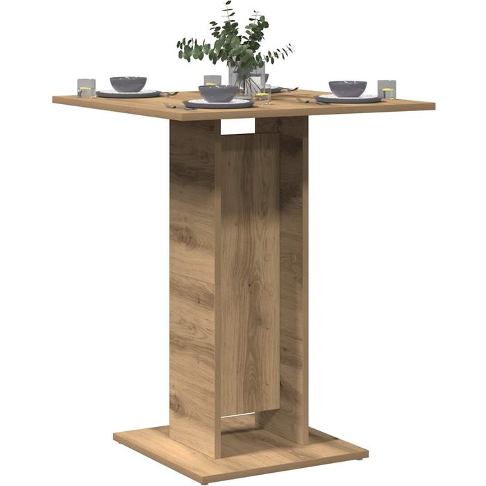 Maison exclusive - mesa de bistró madera de ingeniería roble artisan 60x60x75 cm