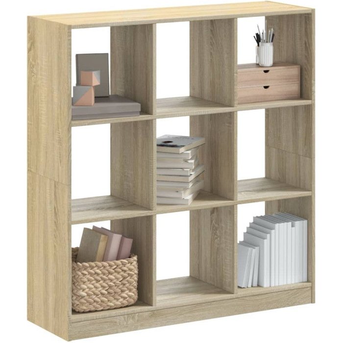 Estantería de madera de ingeniería roble sonoma 102x32x108 cm vidaxl
